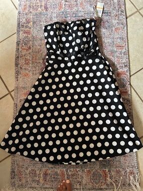 Black/White XOXO dress Size 7 juniors NWT never worn